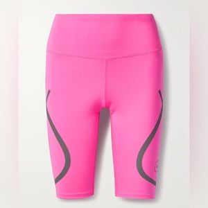 ADIDAS BY STELLA MCCARTNEY TruePace printed neon stretch recycled cycling shorts
